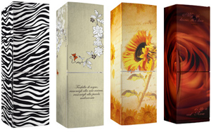 Trendy χρωματιστά ηλεκτρικά ψυγεία Trendy χρωματιστά ηλεκτρικά ψυγεία